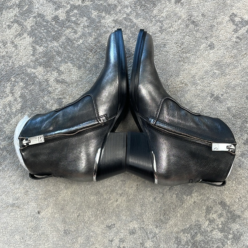 New Sarto by Franco Sarto Blake Pointed Toe Bootie Ankle Boot Metallic Sz 6 - Picture 8 of 12